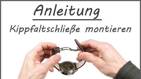 breitling 21918f faltschließe|Uhrenarmband Kippfaltschließe montieren und einstellen.